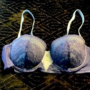 Blue AdoreMe push-up bra with removable straps